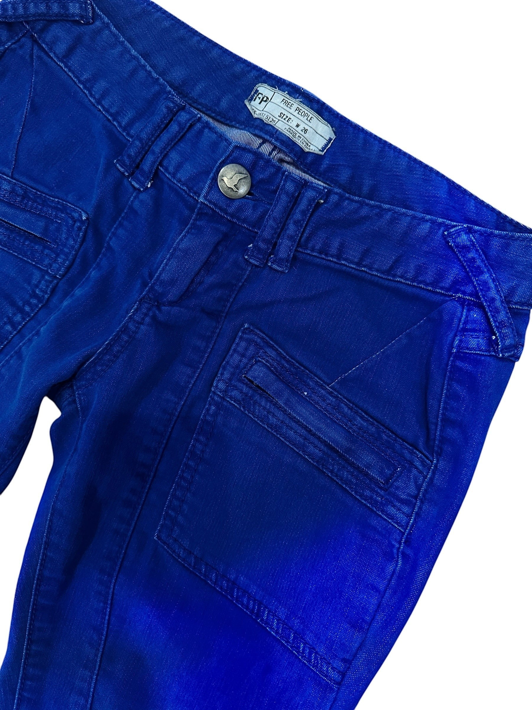 Size 26 - Free People Blue Denim Pants