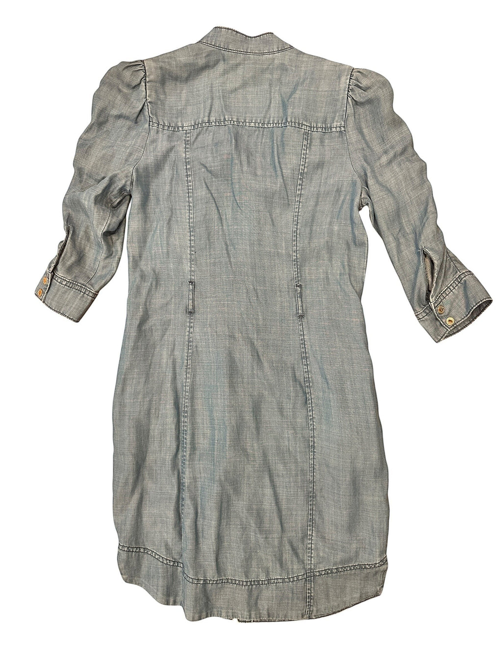 Size 4Petite - White House Black Market Lightweight Denim Dress with Pockets