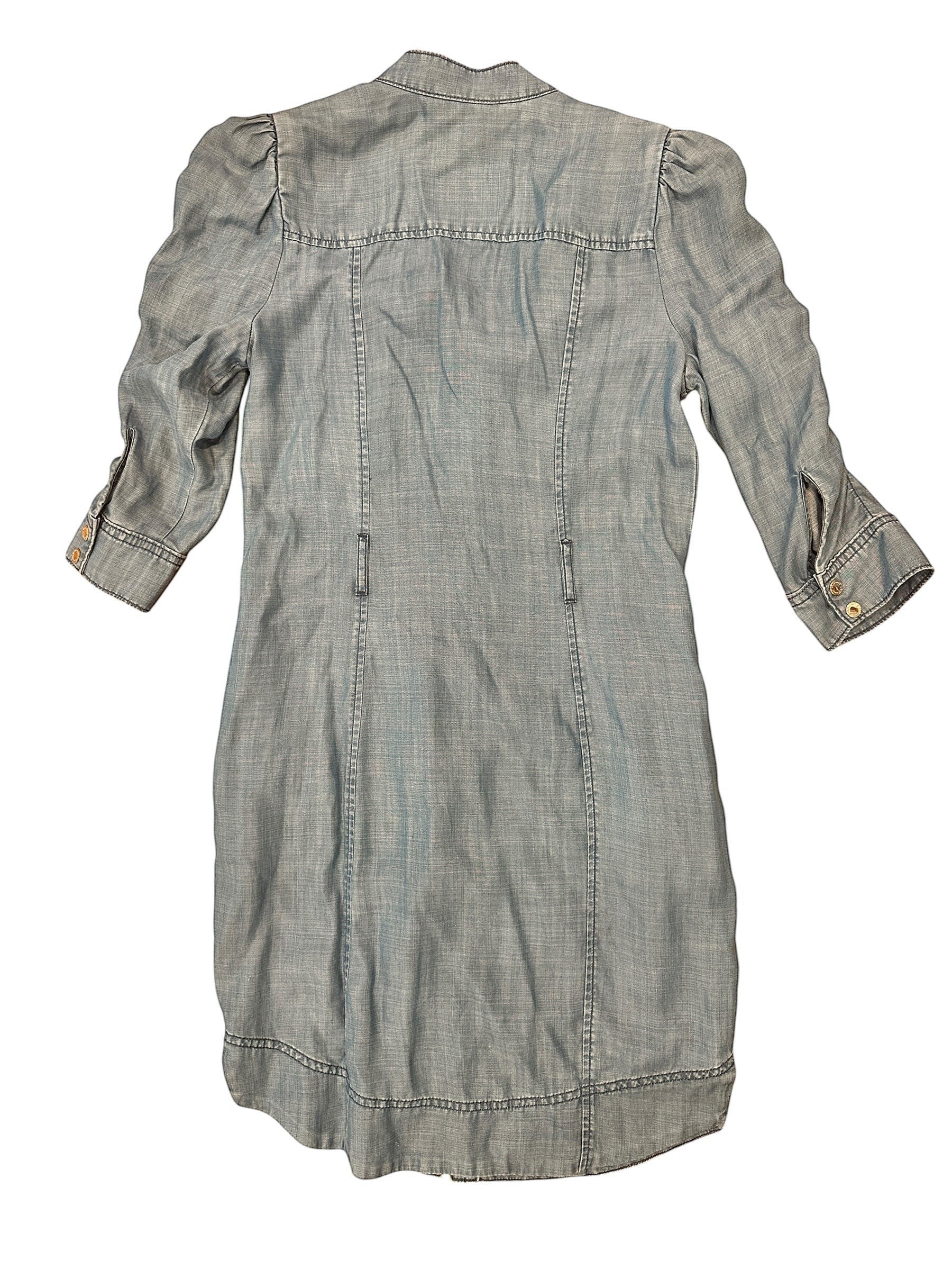 Size 4Petite - White House Black Market Lightweight Denim Dress with Pockets