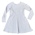 Youth Size 10 - Hanna Andersson Purple and Gold Polka Dot Long Sleeve Dress
