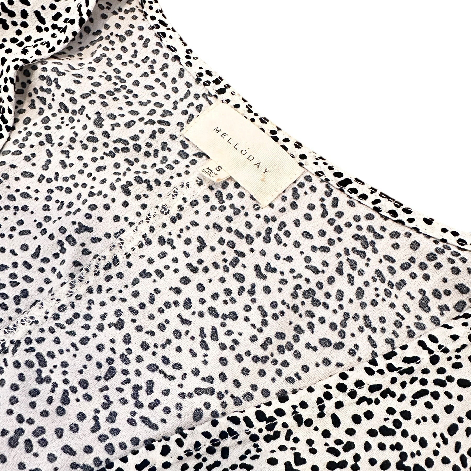 Size Small - Melloday Black Dot Dress