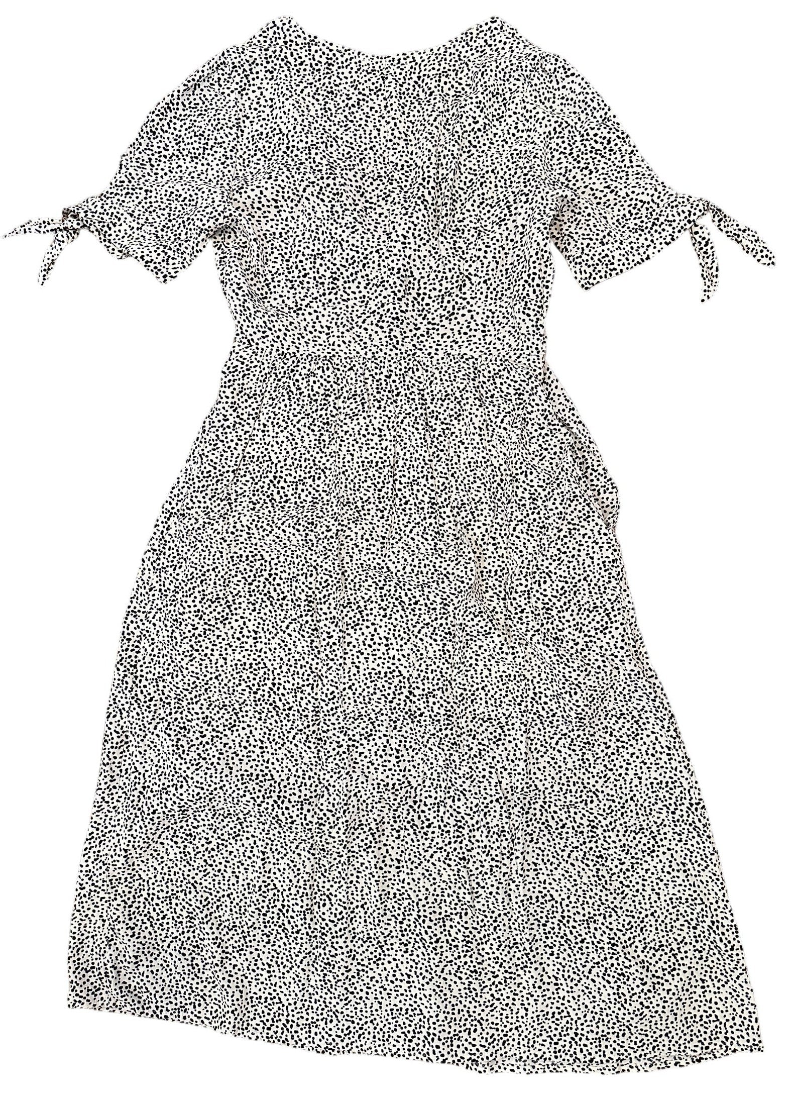Size Small - Melloday Black Dot Dress