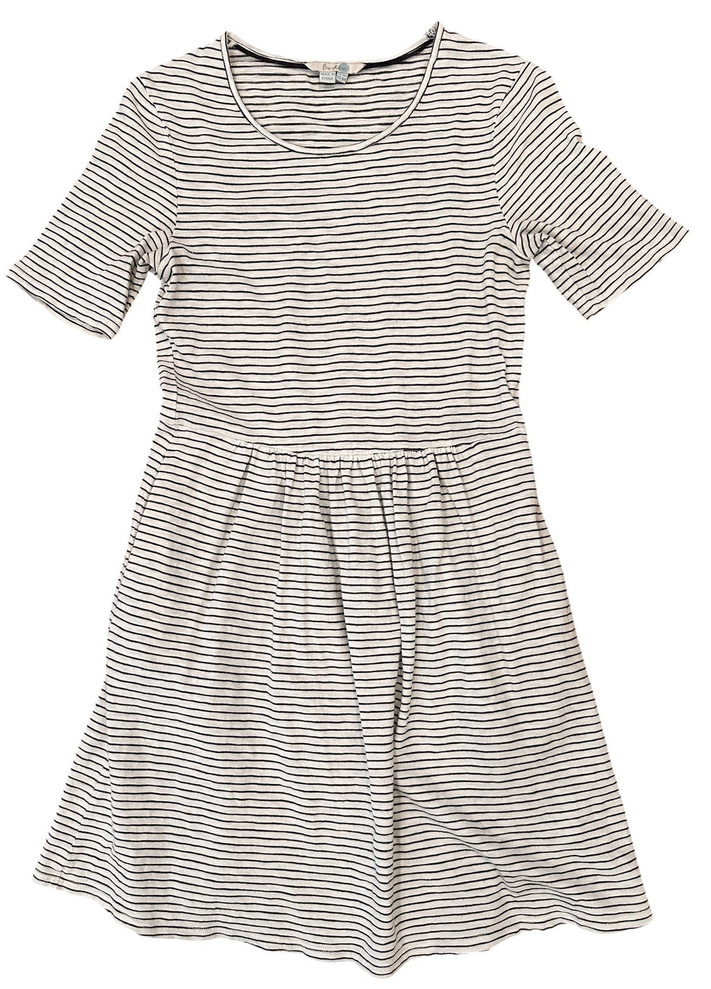 Size 4 - Boden Stripe Cotton Dress with Pockets