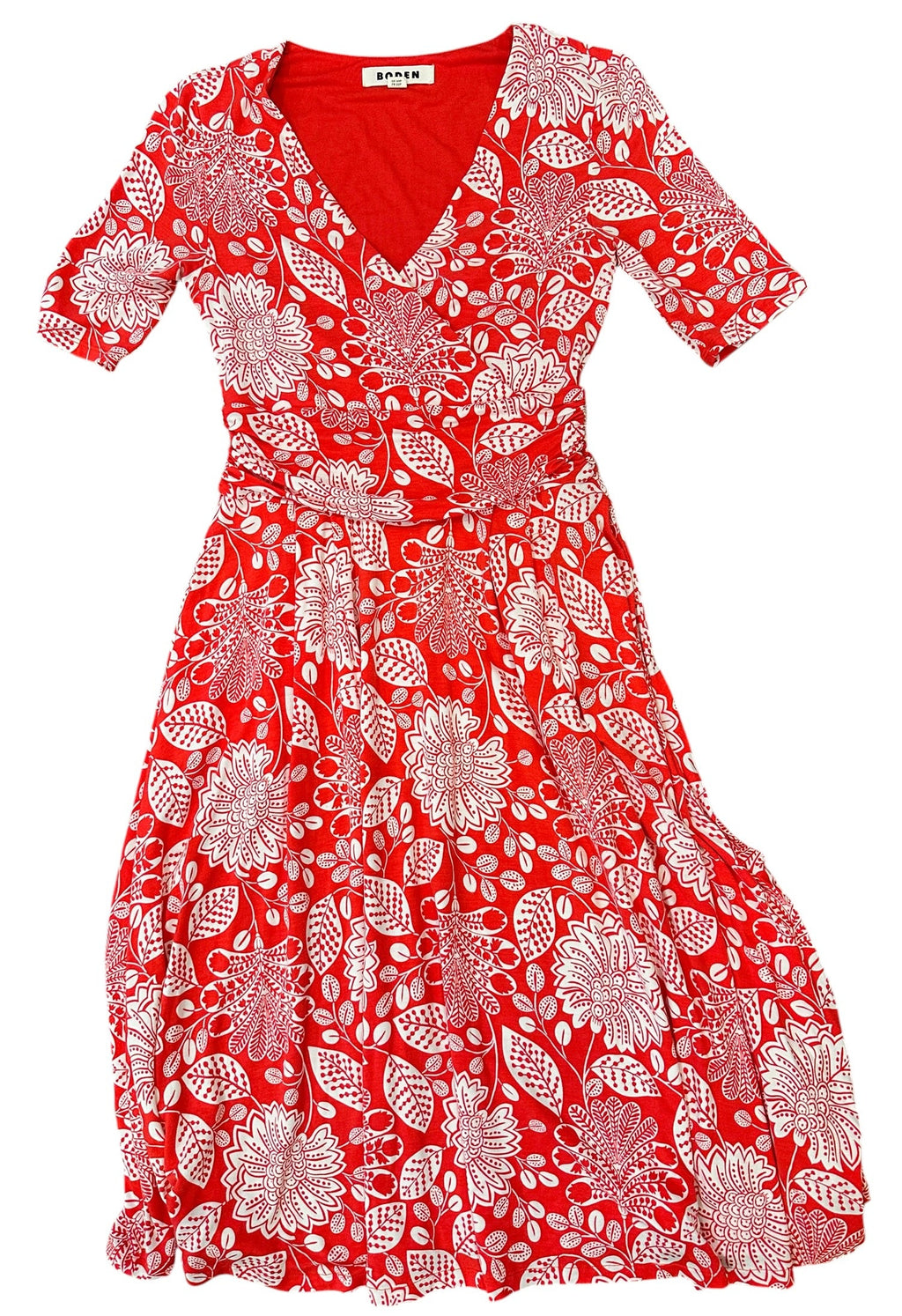 Size 0P - Boden Cotton Jersey Midi Dress