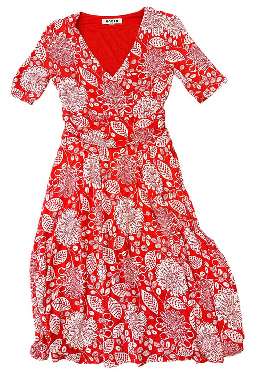 Size 0P - Boden Cotton Jersey Midi Dress