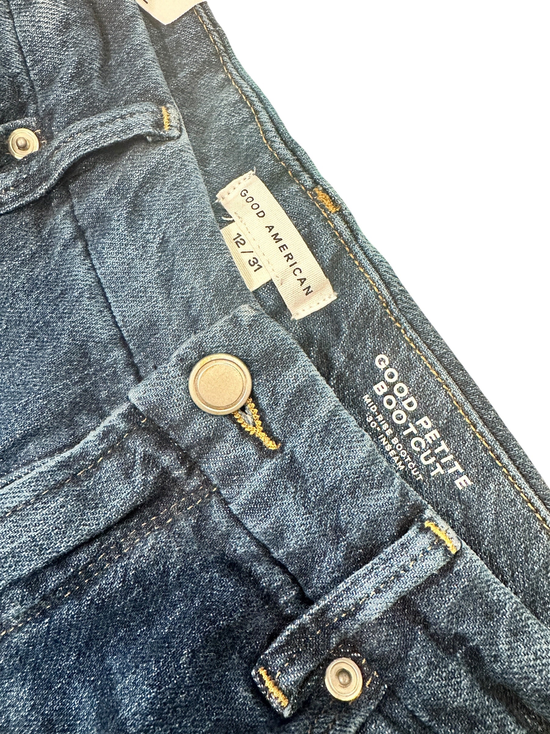 Size 12 - Good American Petite Bootcut Jeans
