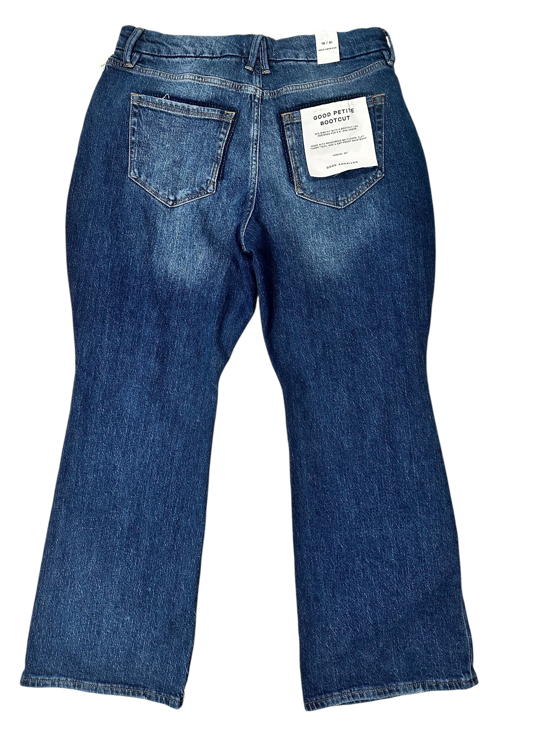 Size 12 - Good American Petite Bootcut Jeans