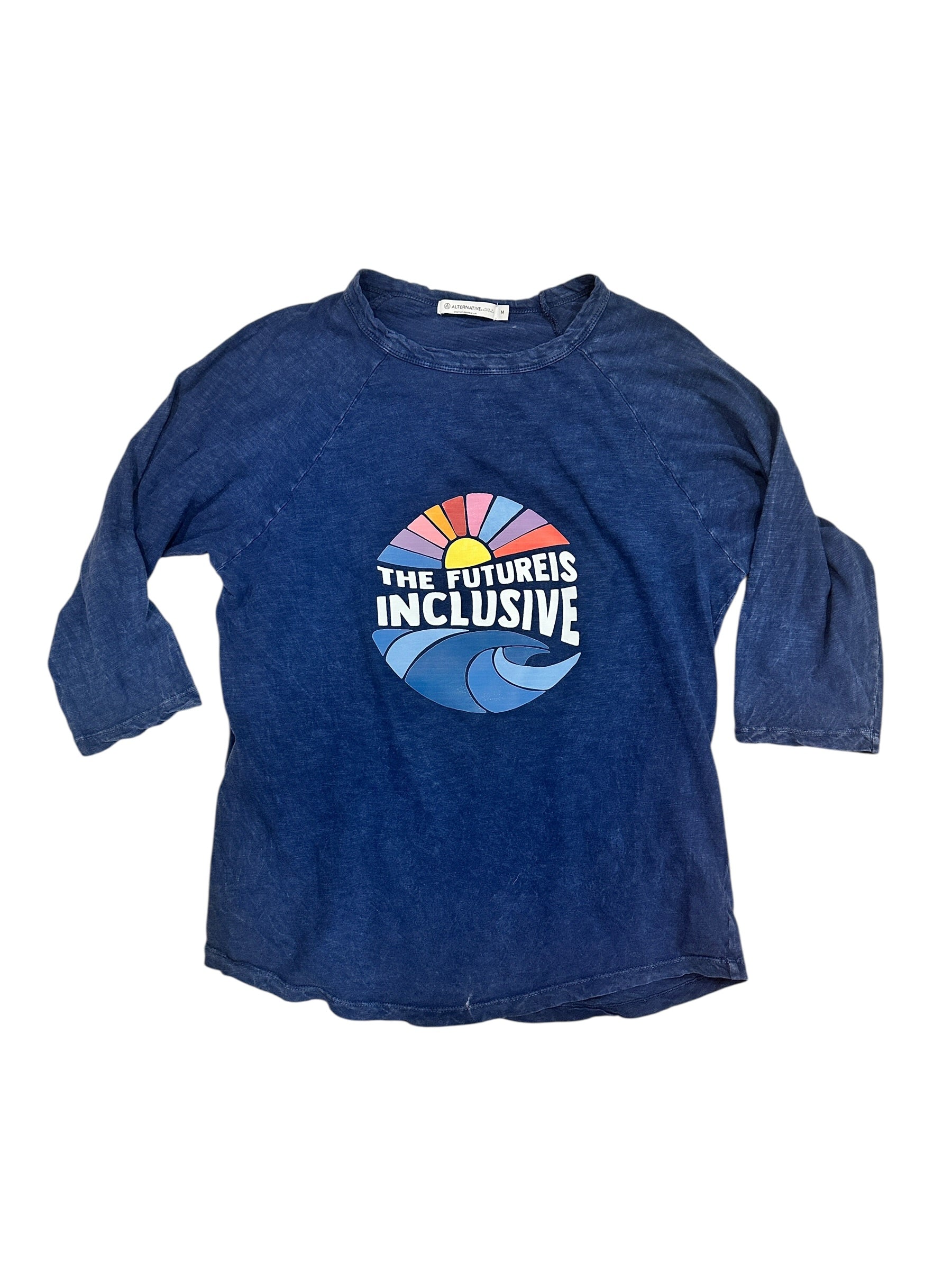 Size Medium - The Future is Inclusive 3/4 Length Shirt