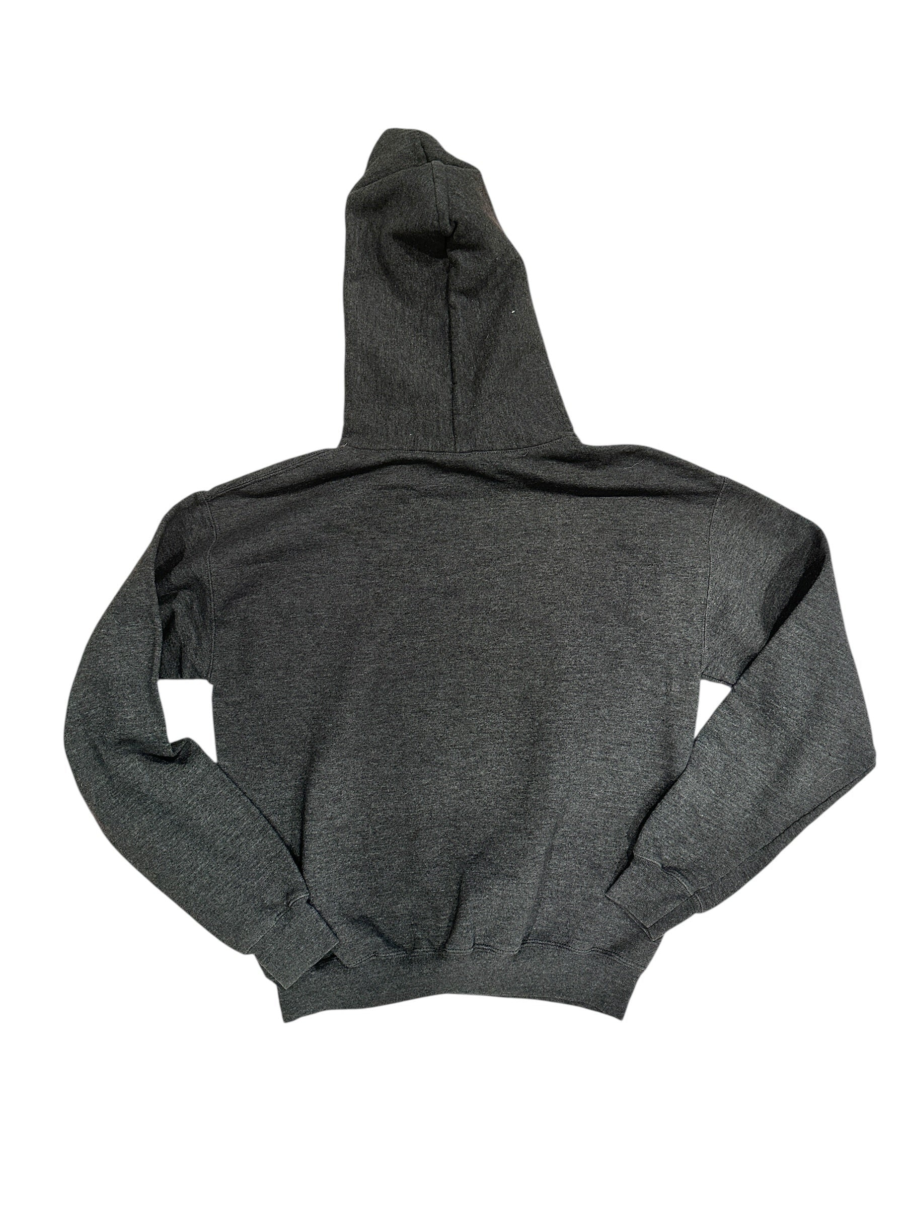 Youth Size XL - Resist Grey Hooded Sweatshirt - Upcycled