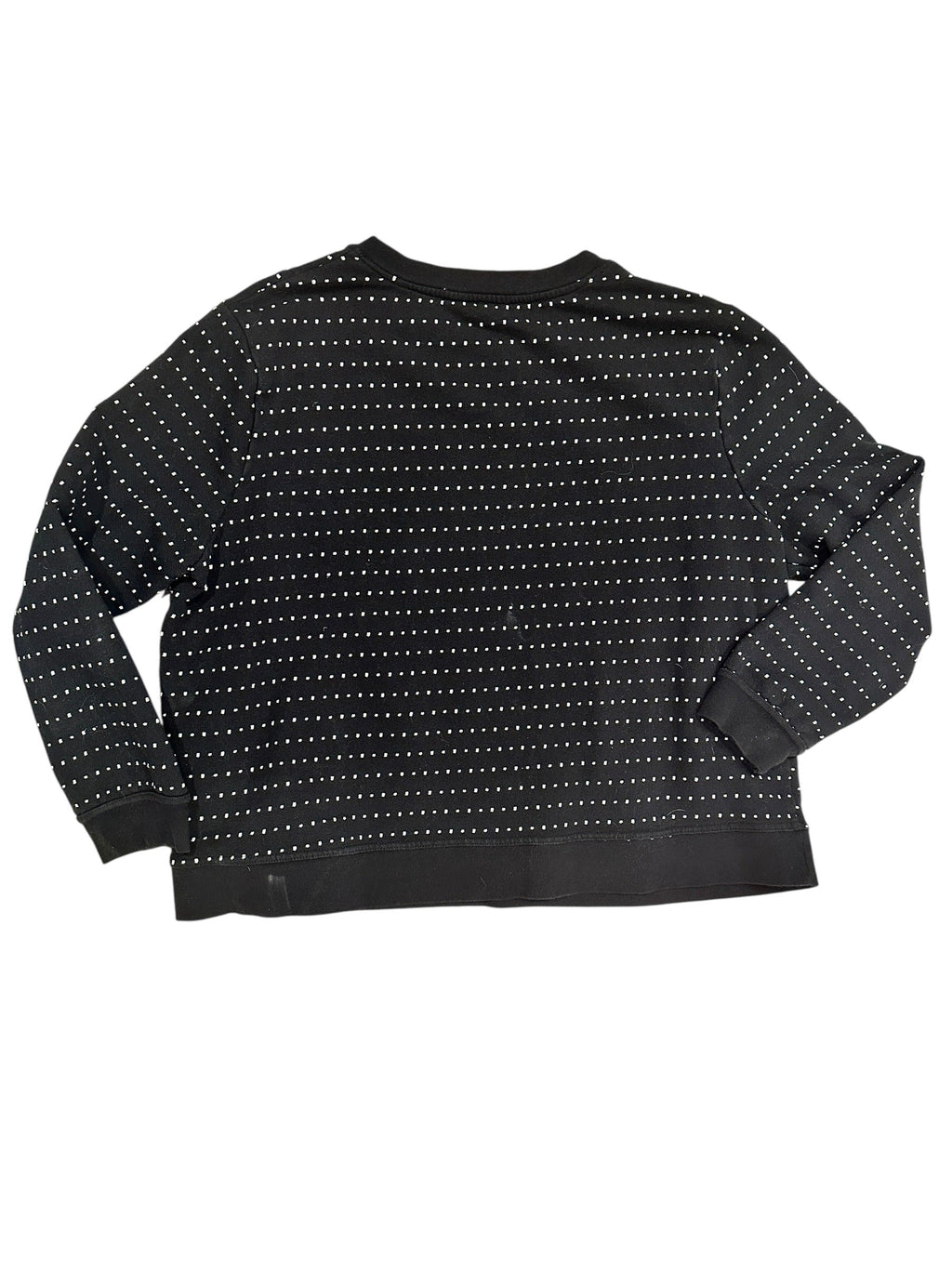 Size XL - No Ice Please, Dotted Sweatshirt - Upcycled