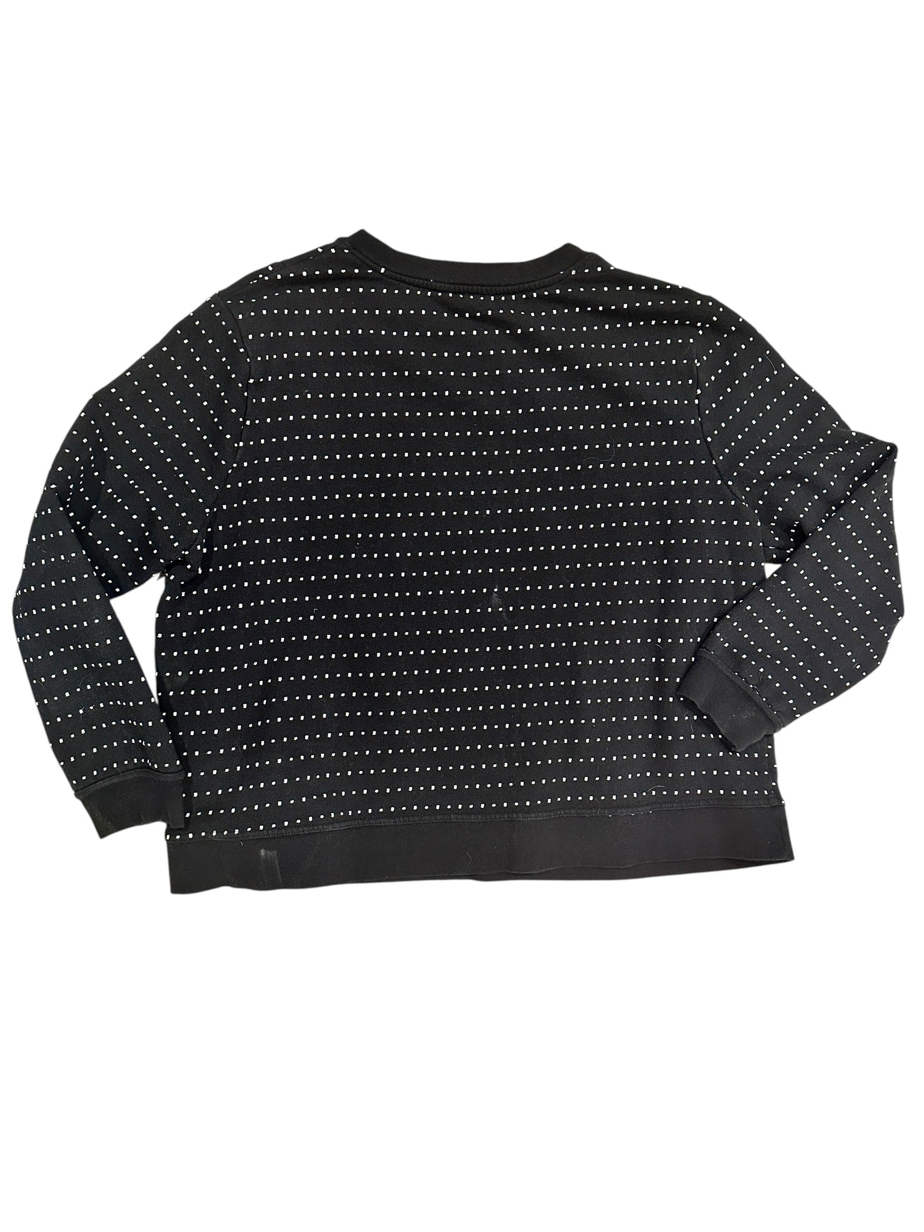 Size XL - No Ice Please, Dotted Sweatshirt - Upcycled