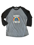 Size Large - Sounds Gay, I'm in - Grey Tee - Upcycled