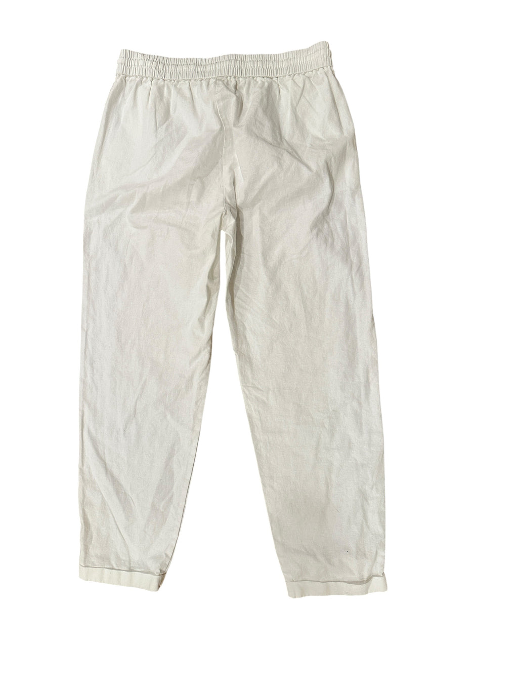 Size 6 - J. Crew White Linen Pants with Pockets