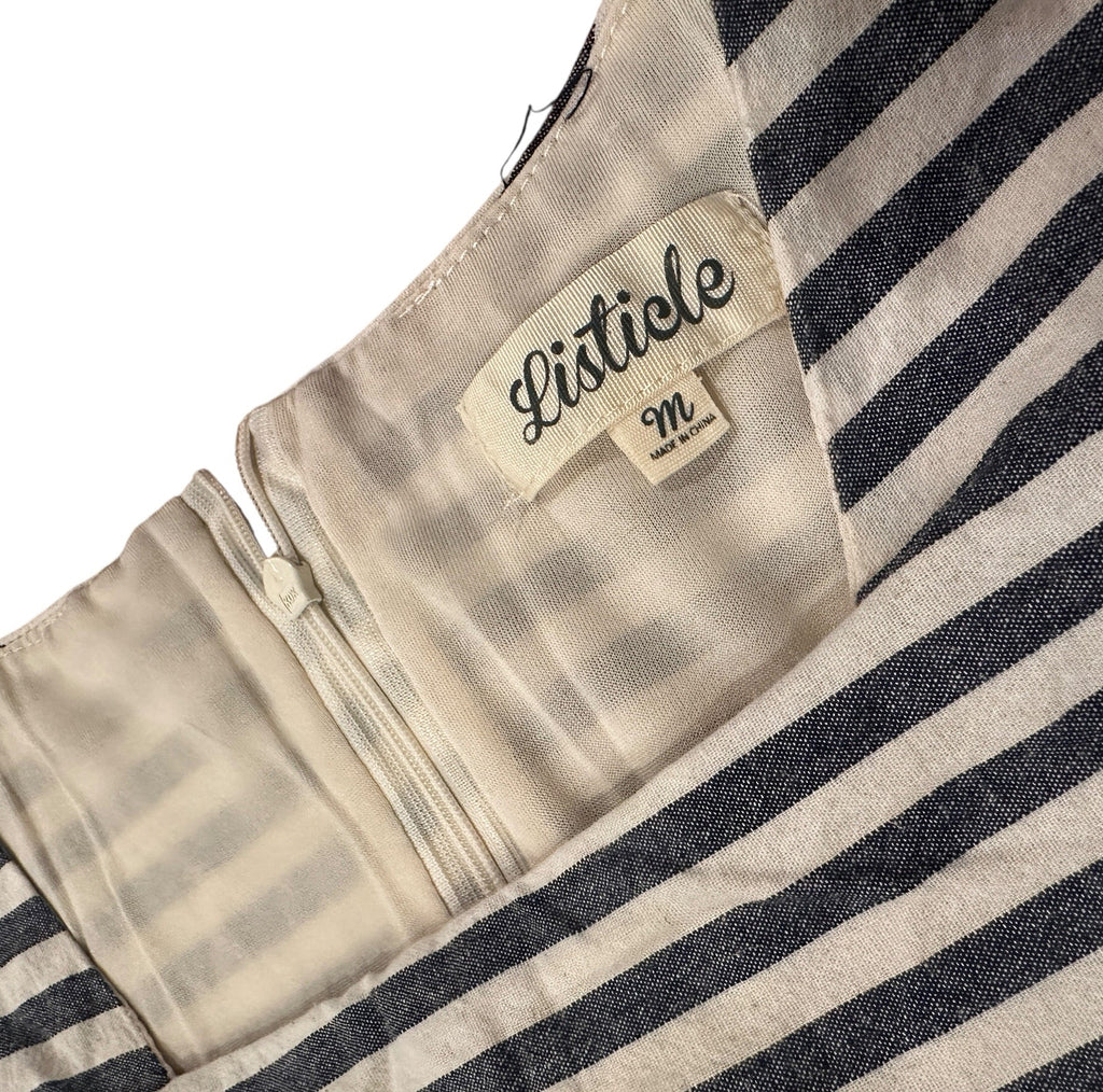 Size Medium - Listicle Stripe Dress with Pockets