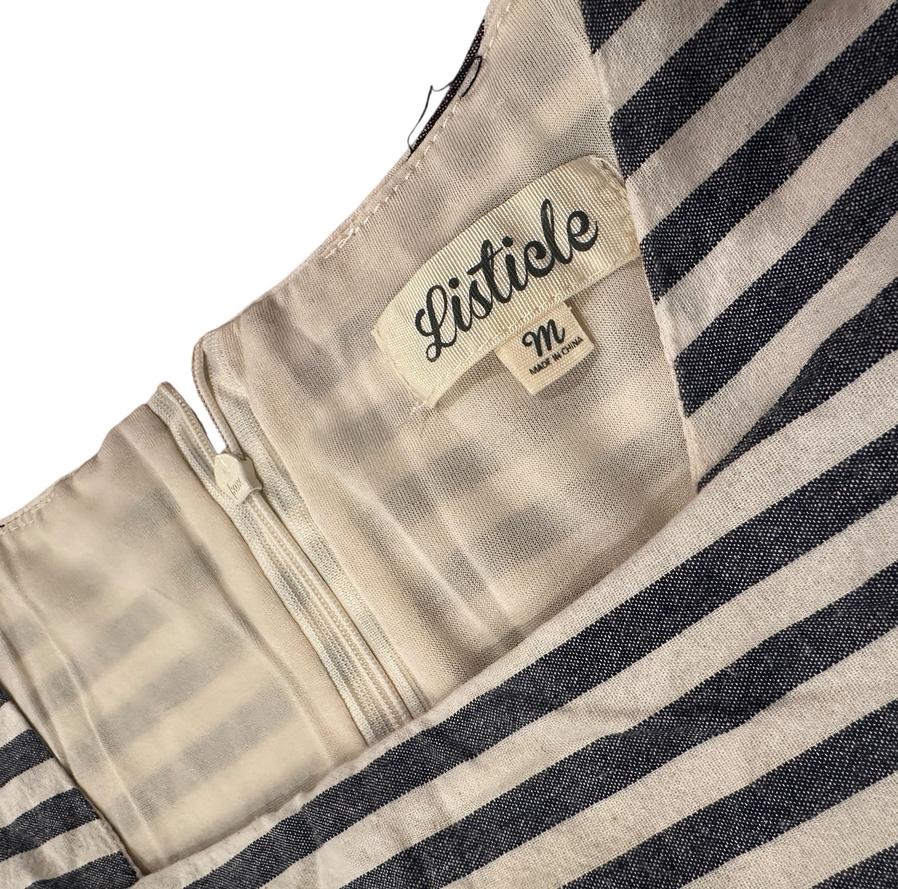 Size Medium - Listicle Stripe Dress with Pockets