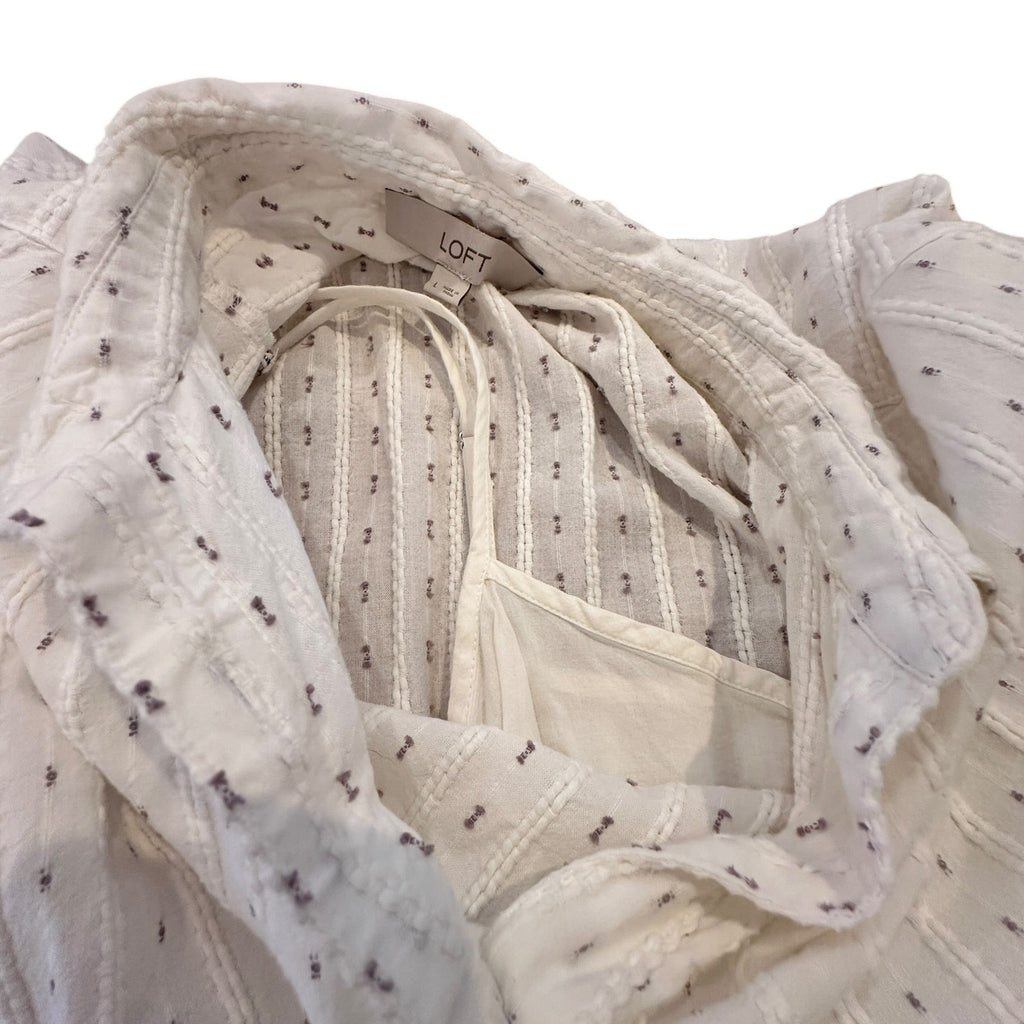 Size Large - LOFT Flowy Buttondown Shirt Dress