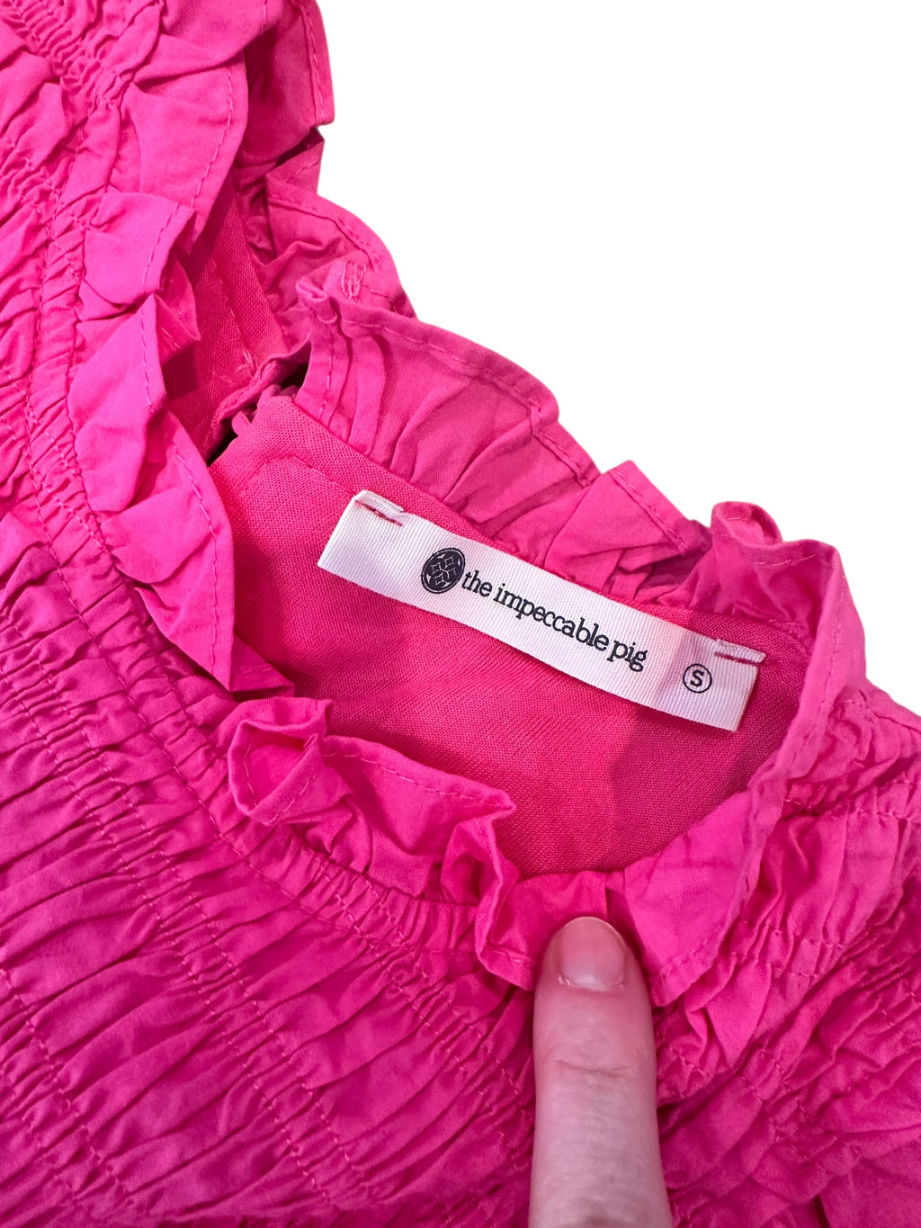 Size Small - The Impeccable Pig Ruffle Dress with Pockets