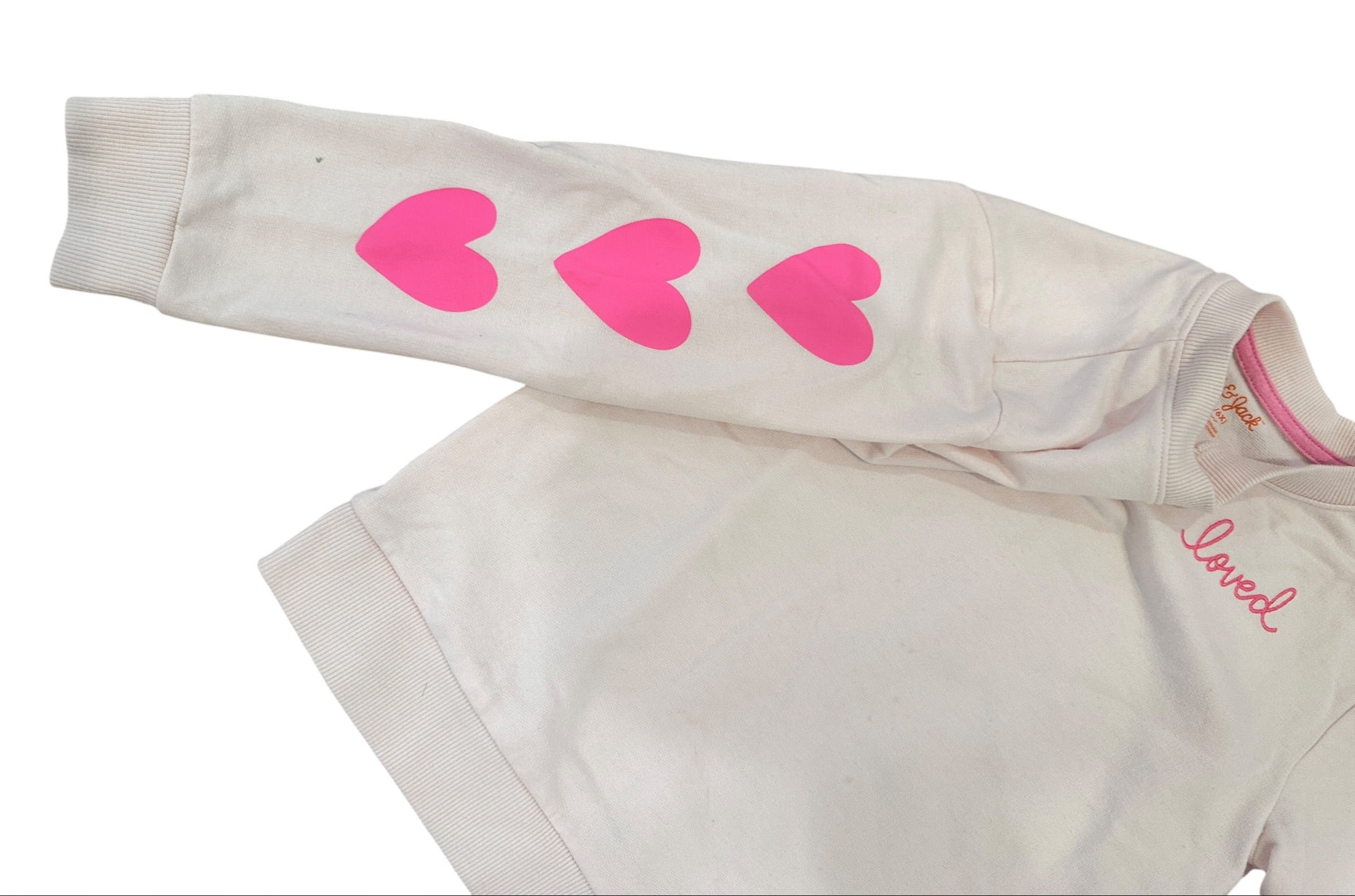 Youth Size S (6/6X) - Cat & Jack Loved Sweatshirt