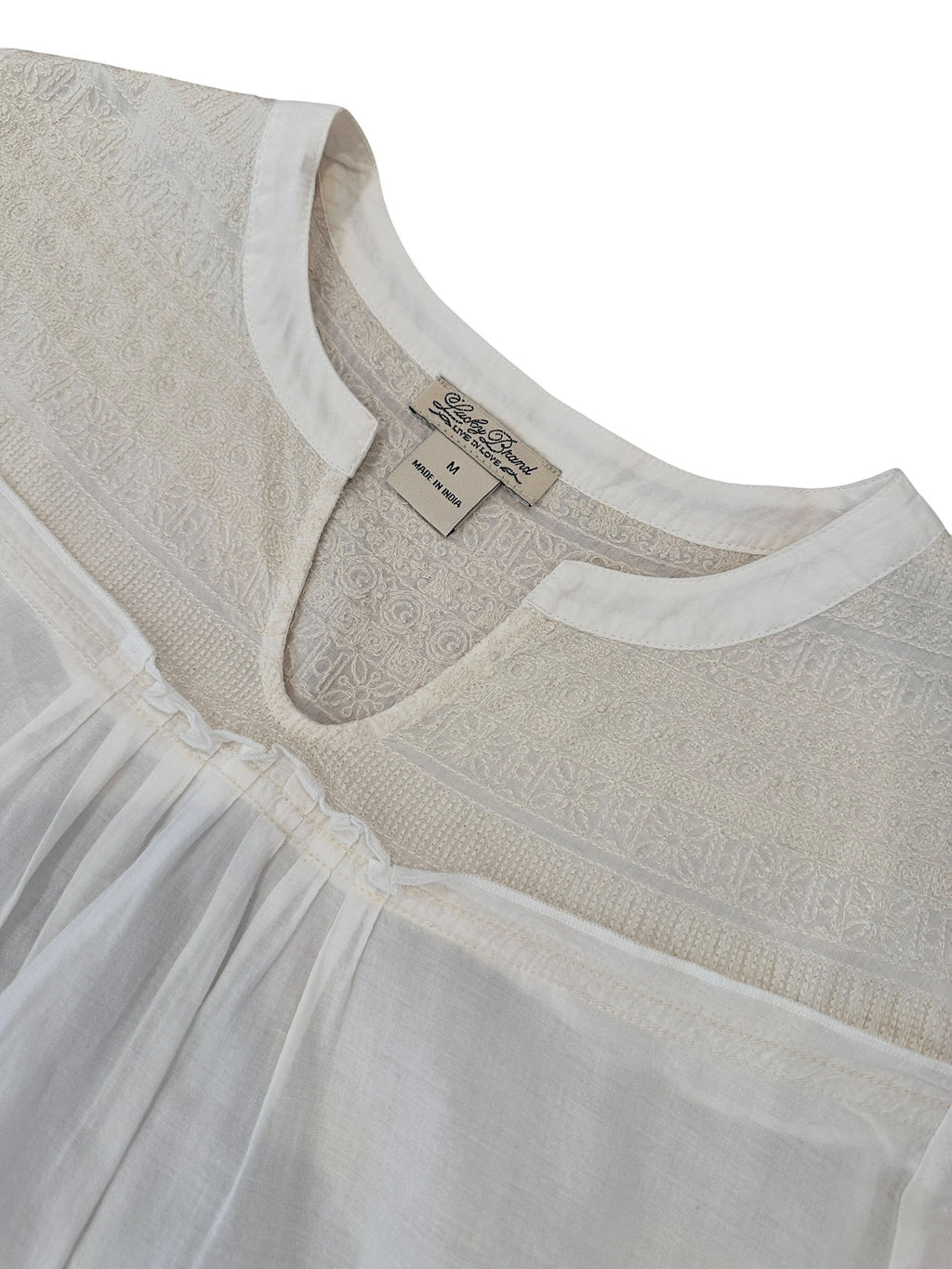 Size Medium - Lucky Brand Embroidered Top