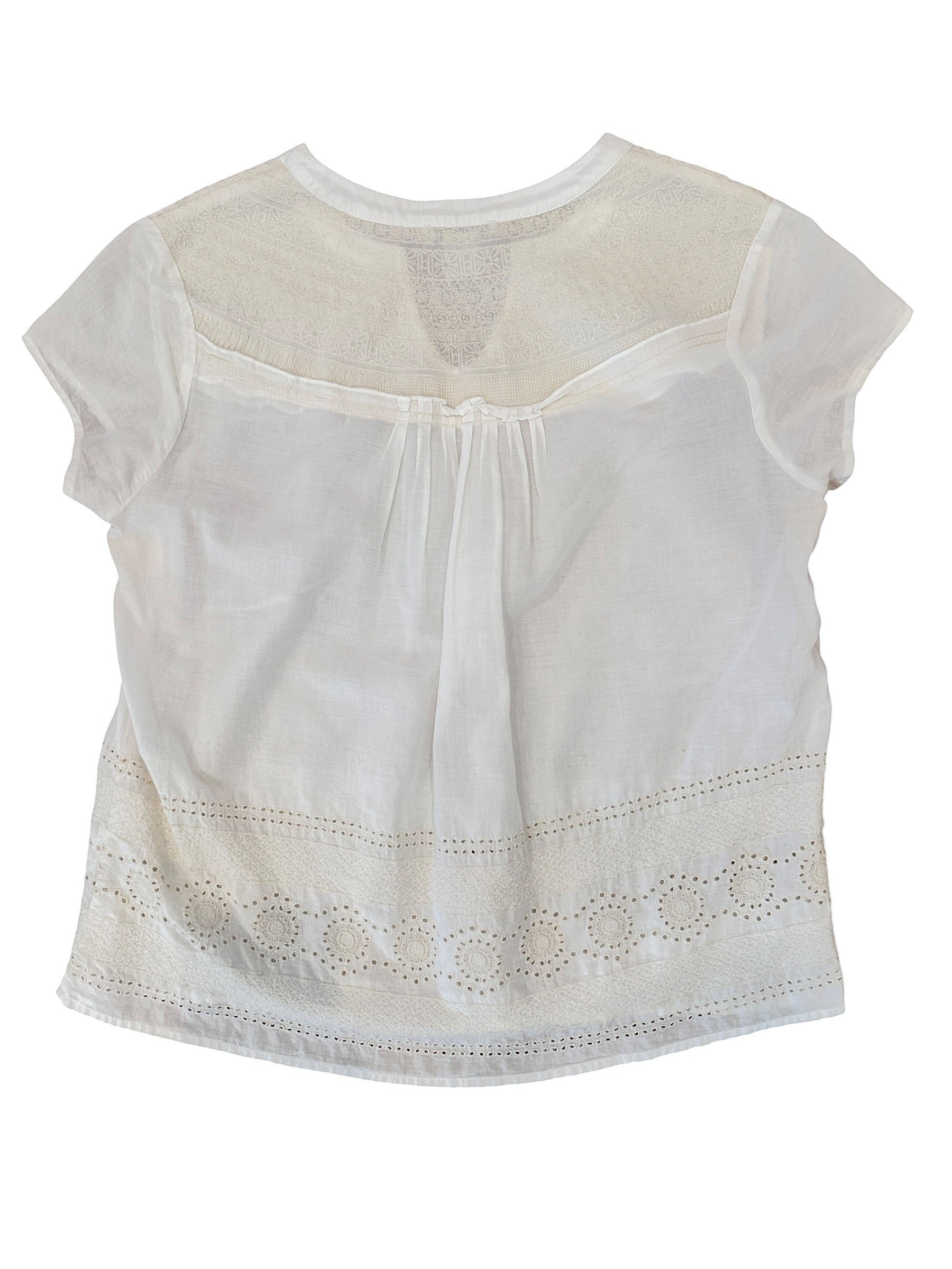 Size Medium - Lucky Brand Embroidered Top