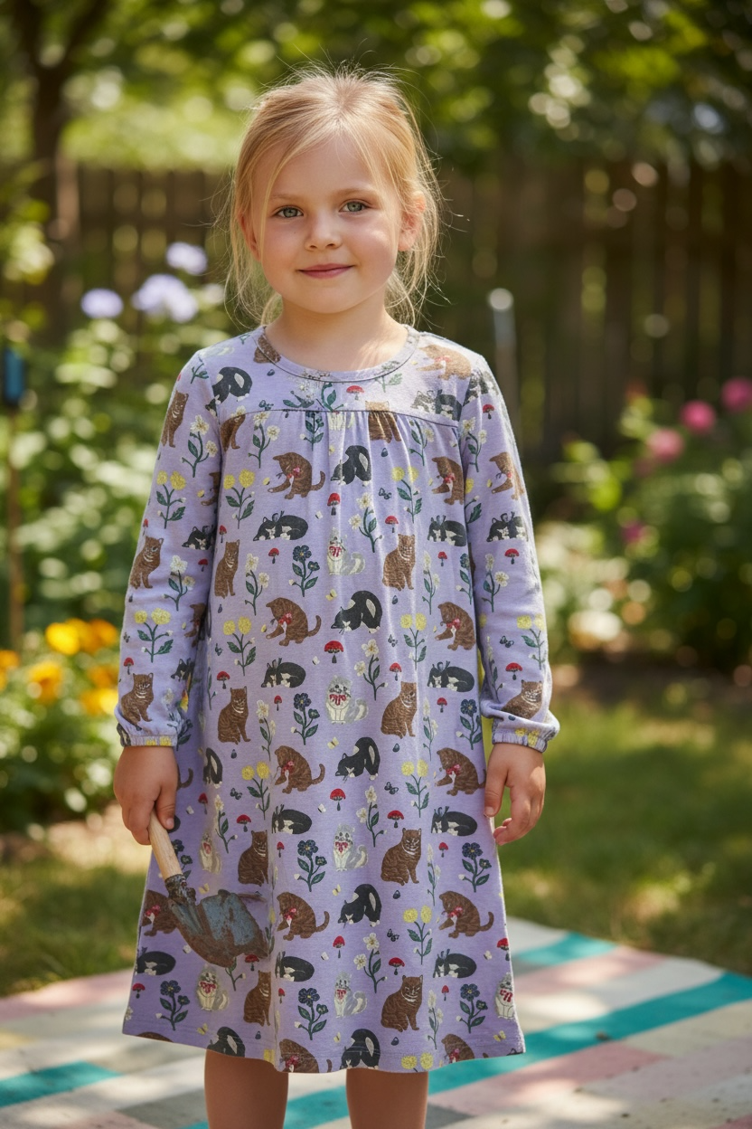 Youth Size 6/7 - Mini Boden Long Sleeve Nightgown