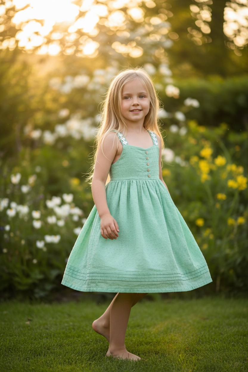Youth Size 6 - Green Spring Cynthia Rowley Dress