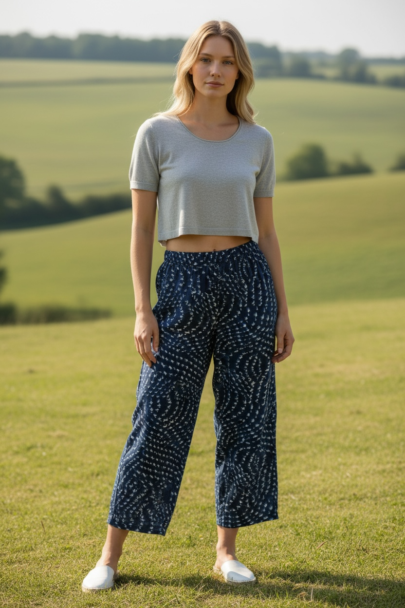 Size Large - Bryn Walker WideLeg Cotton Pants with Side Pockets